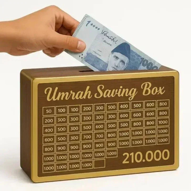 Umrah Saving Box: The Blessed Savings Companion for a Sacred Pilgrimage - Choice Corner