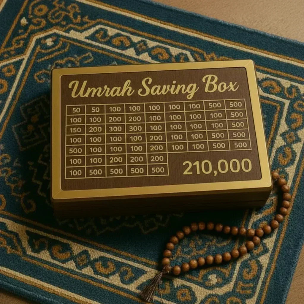 Umrah Saving Box: The Blessed Savings Companion for a Sacred Pilgrimage - Choice Corner