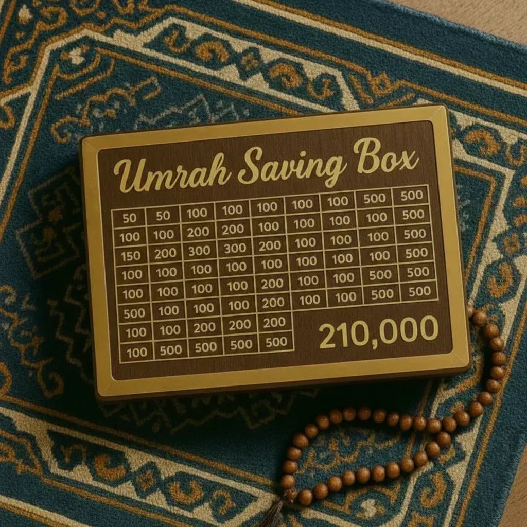 Umrah Saving Box: The Blessed Savings Companion for a Sacred Pilgrimage - Choice Corner
