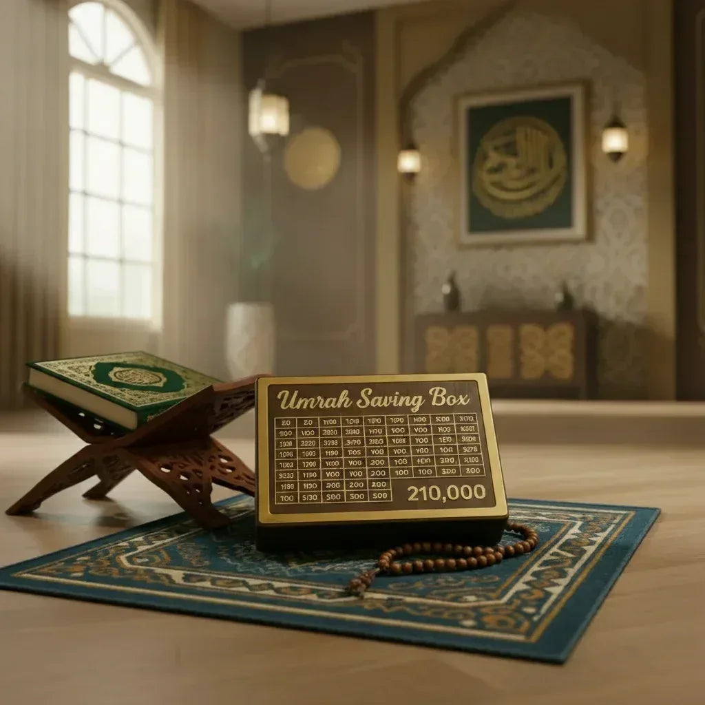 Umrah Saving Box: The Blessed Savings Companion for a Sacred Pilgrimage - Choice Corner