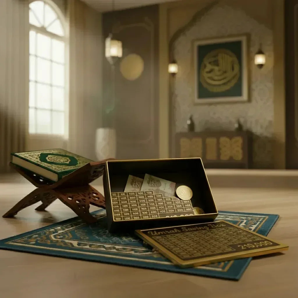 Umrah Saving Box: The Blessed Savings Companion for a Sacred Pilgrimage - Choice Corner