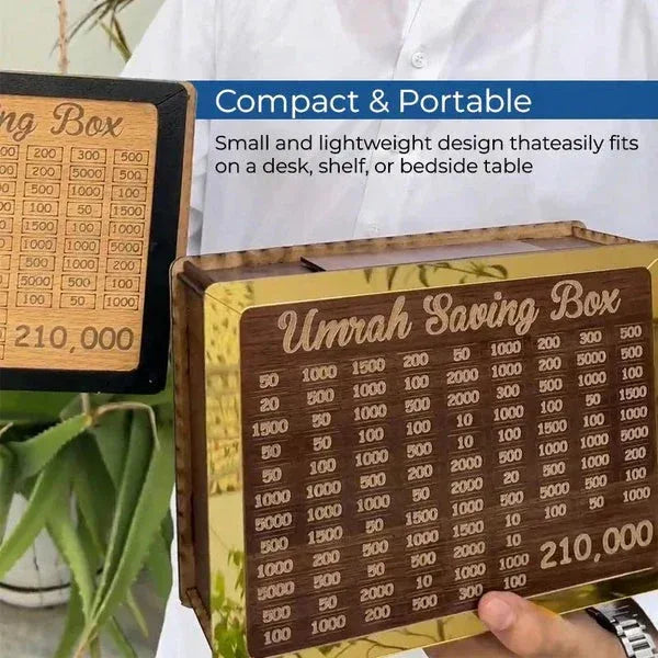 Umrah Saving Box: The Blessed Savings Companion for a Sacred Pilgrimage - Choice Corner