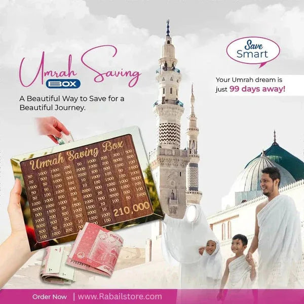 Umrah Saving Box: The Blessed Savings Companion for a Sacred Pilgrimage - Choice Corner
